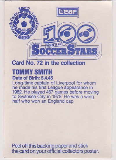 TOMMY SMITH - LIVERPOOL - LEAF 100 YEARS OF SOCCERSTARS