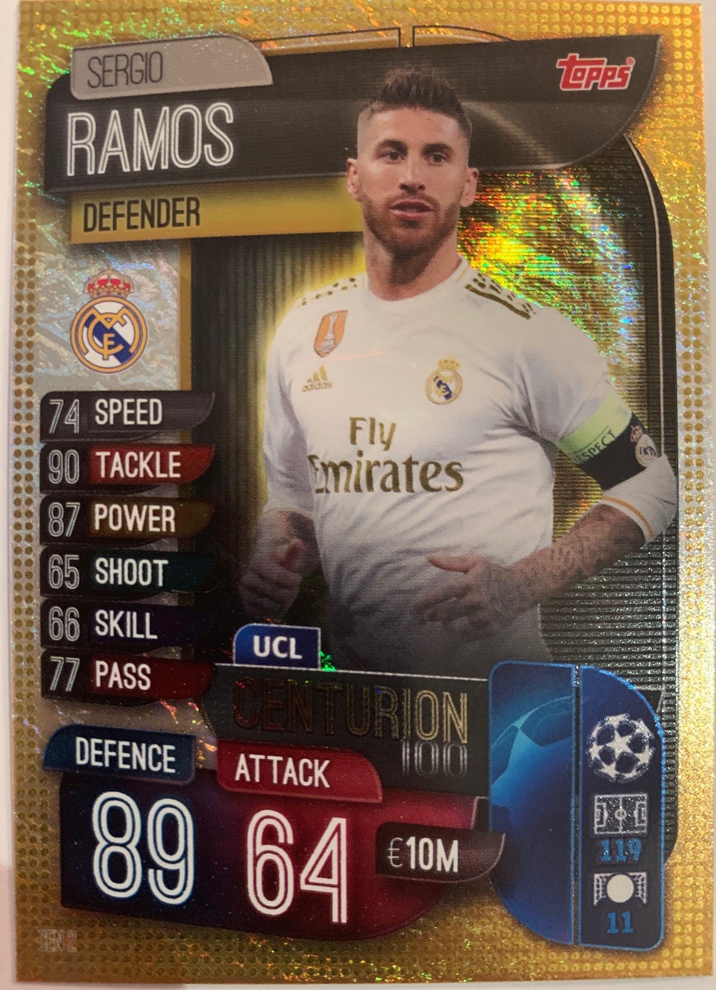 CEN2. SERGIO RAMOS - REAL MADRID  - UCL CENTURIONS