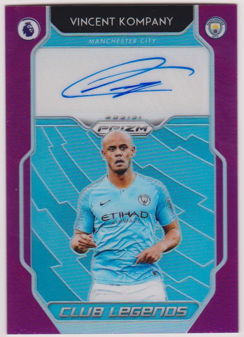 CL-VK. VINCENT KOMPANY - CLUB LEGENDS SIGNATURES - PANINI PRIZM PREMIER LEAGUE - CARD NR.08 OF 99
