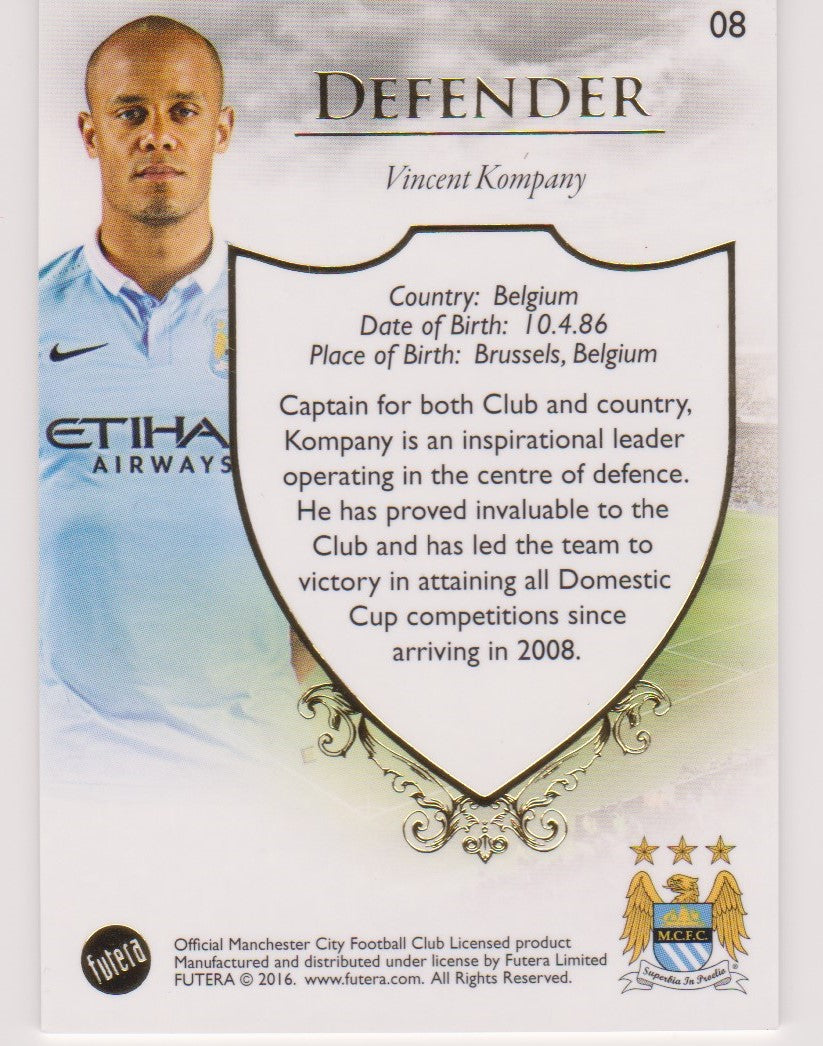 008. VINCENT KOMPANY - CLUB BASE - MANCHESTER CITY