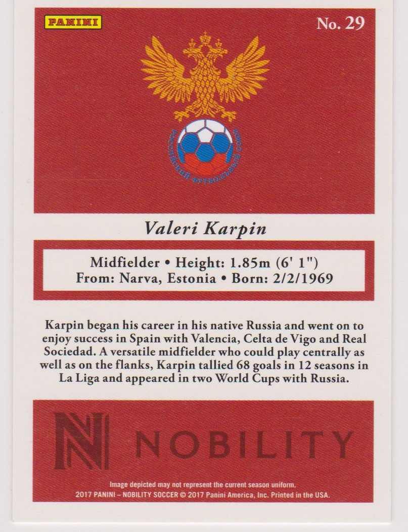 RED - 029. VALERI KARPIN - RUSSIA #199