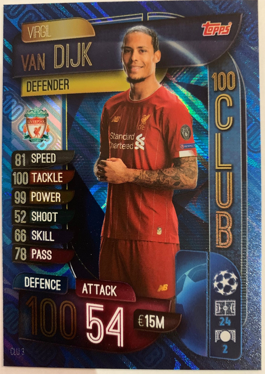 CLU03. VIRGIL VAN DIJK - LIVERPOOL - 100CLUB