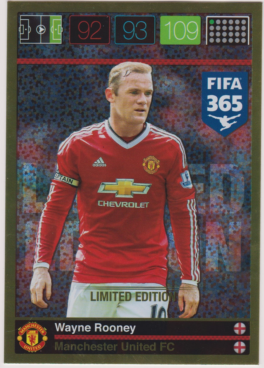 LE-2016. WAYNE ROONEY - MANCHESTER UNITED - LIMITED EDITION - STORFORMAT KORT