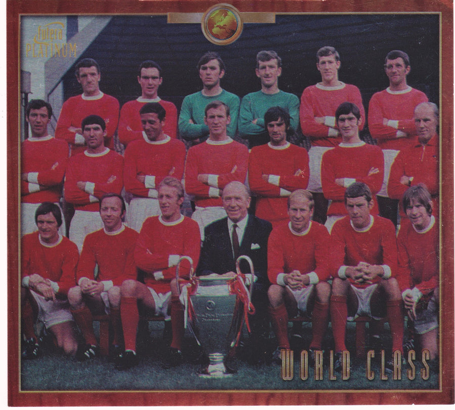 MANCHESTER UNITED - WORLD CLASS - FUTERA PLATINUM 1998 CARD 4 OF 300