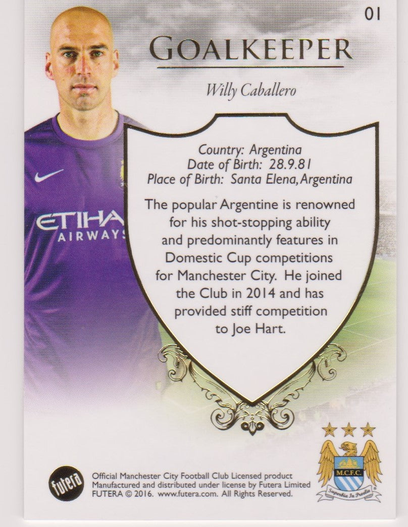 001. WILLY CABALLERO - CLUB BASE - MANCHESTER CITY
