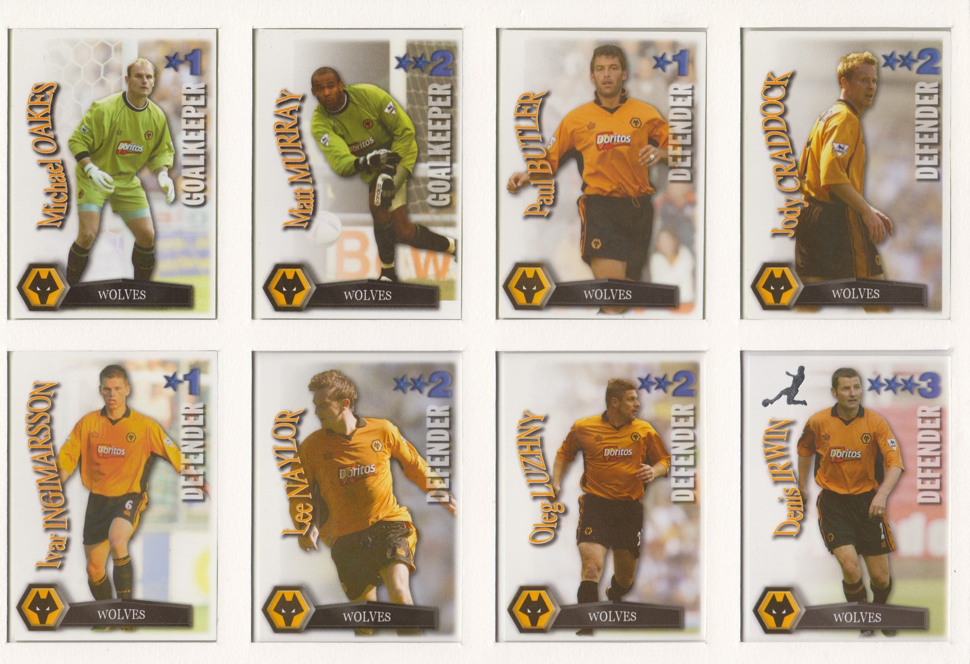 000. WOLVERHAMPTON WANDERERS - KOMPLETT SETT MED SHOOT OUT PREMIER LEAGUE 2003/04