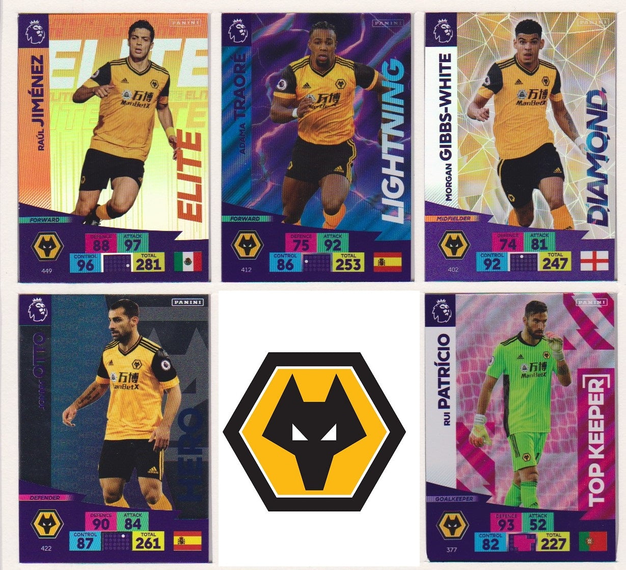 000. WOLVERHAMPTON - SPESIALKORT - PANINI ADRENALYN XL PREMIER LEAGUE 2020/21