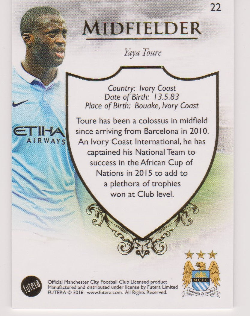 022. YAYA TOURE - CLUB BASE - MANCHESTER CITY