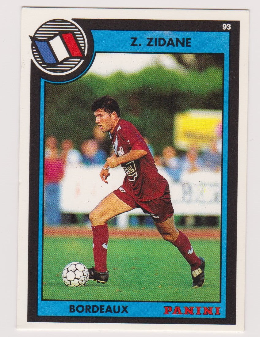 261. ZINEDINE ZIDANE - BORDEAUX - ROOKIECARD