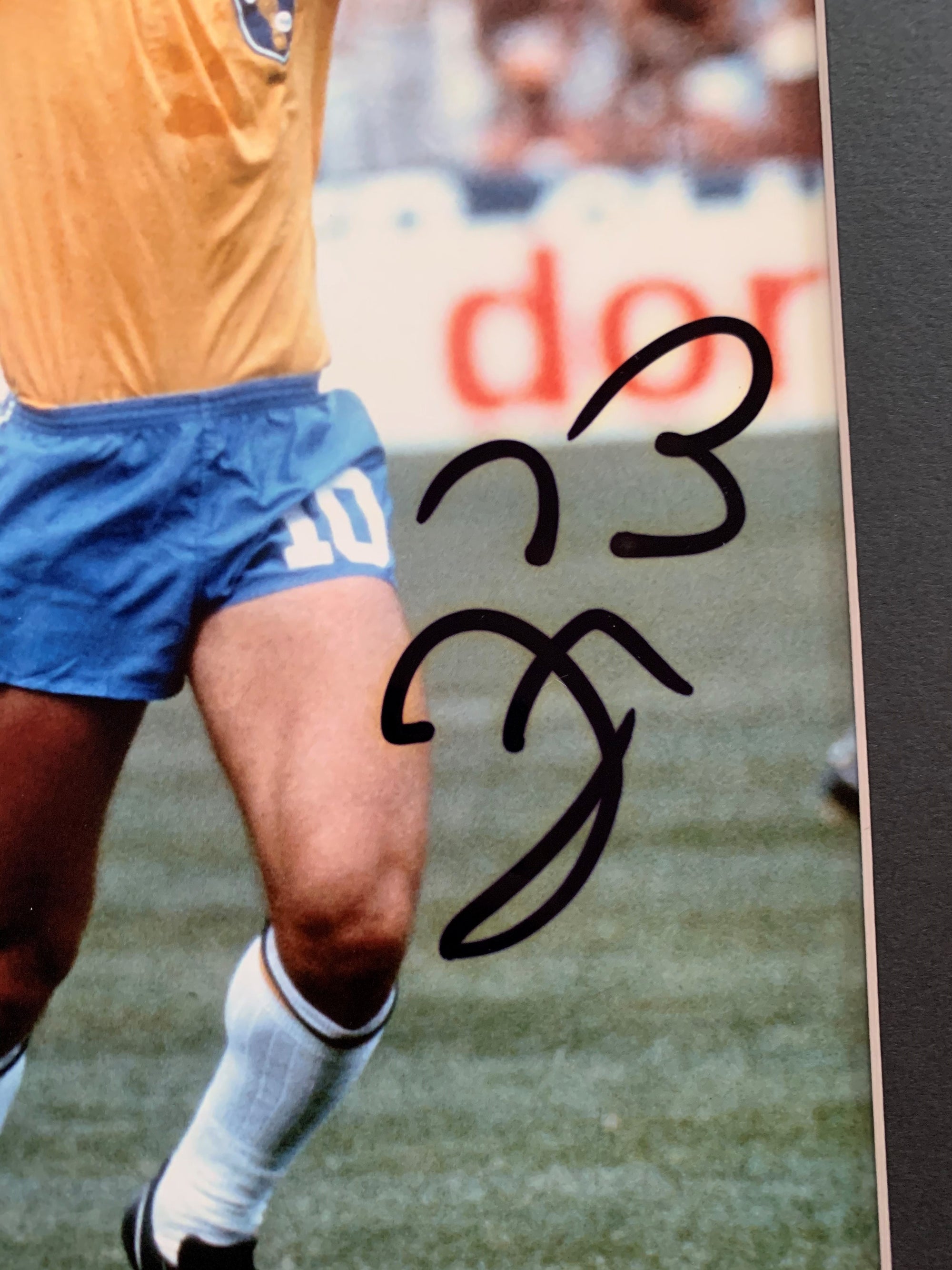 BRASIL - ZICO - SIGNERT BILDE MED EKTEHETSBEVIS/COA