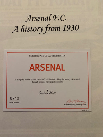 GREAT MOMENT`S IN THE HISTORY OF ARSENAL - REPRINTED FROM THE ORIGINAL NEWSPAPERS