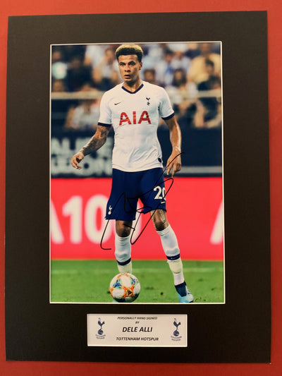 TOTTENHAM - DELE ALLI - SIGNERT BILDE MED EKTEHETSBEVIS/COA