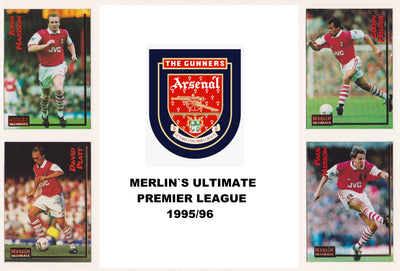 000. ARSENAL - KOMPLETT SETT MERLIN`S ULTIMATE 1995/96