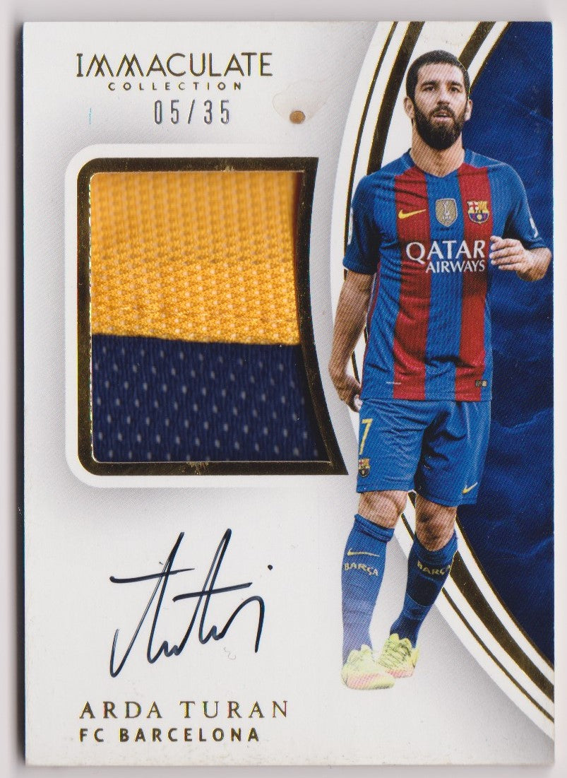 ARDA TURAN - FC BARCELONA - "ON CARD SIGNATURE" & PATCH #35