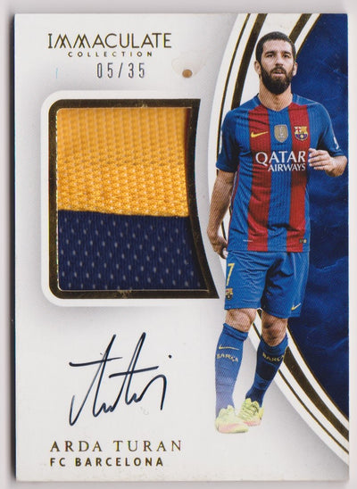 ARDA TURAN - FC BARCELONA - "ON CARD SIGNATURE" & PATCH #35