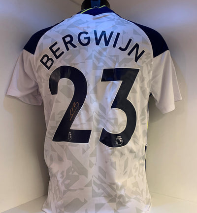 TOTTENHAM - STEVEN BERGWIJN - SIGNERT DRAKT MED EKTEHETSBEVIS/COA