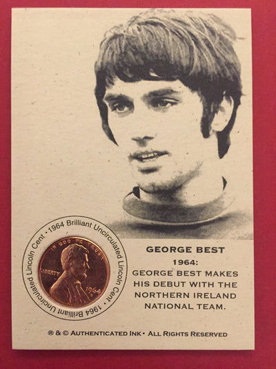 GEORGE BEST - SJELDENT FOTBALLKORT