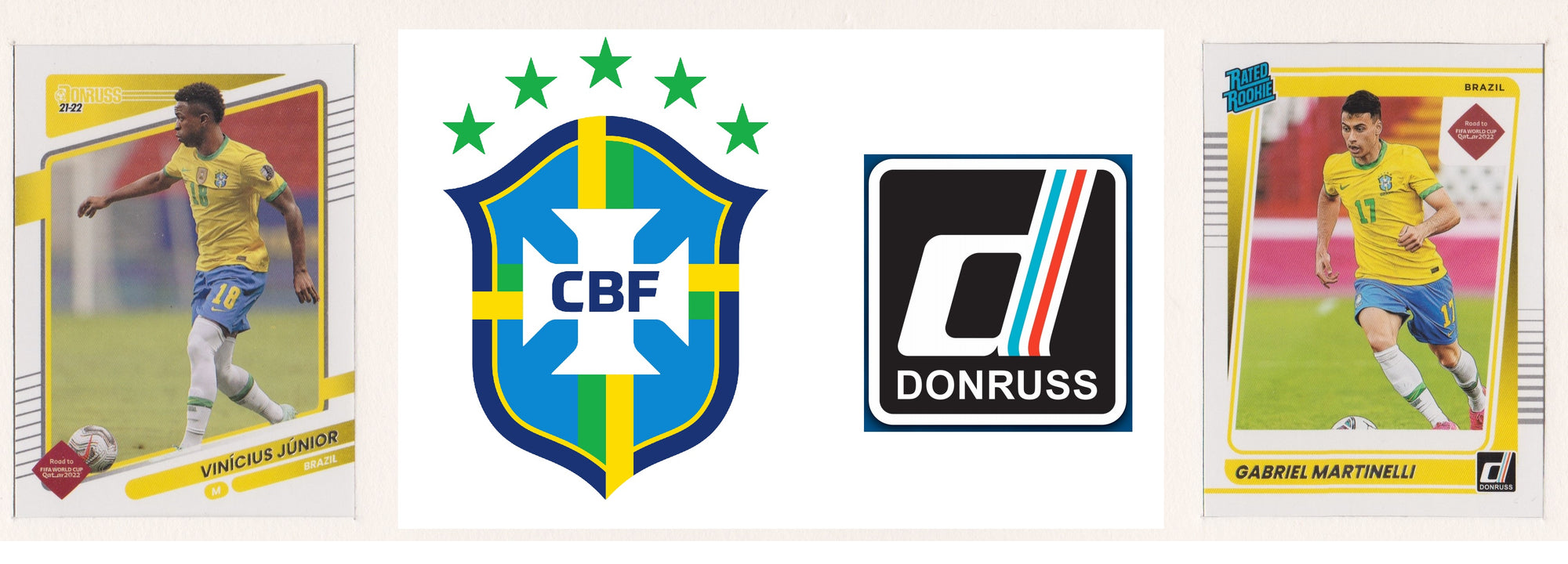 BRAZIL - COMPLETE TEAMSET - DONRUSS ROAD TO QATAR 2022 - BASE