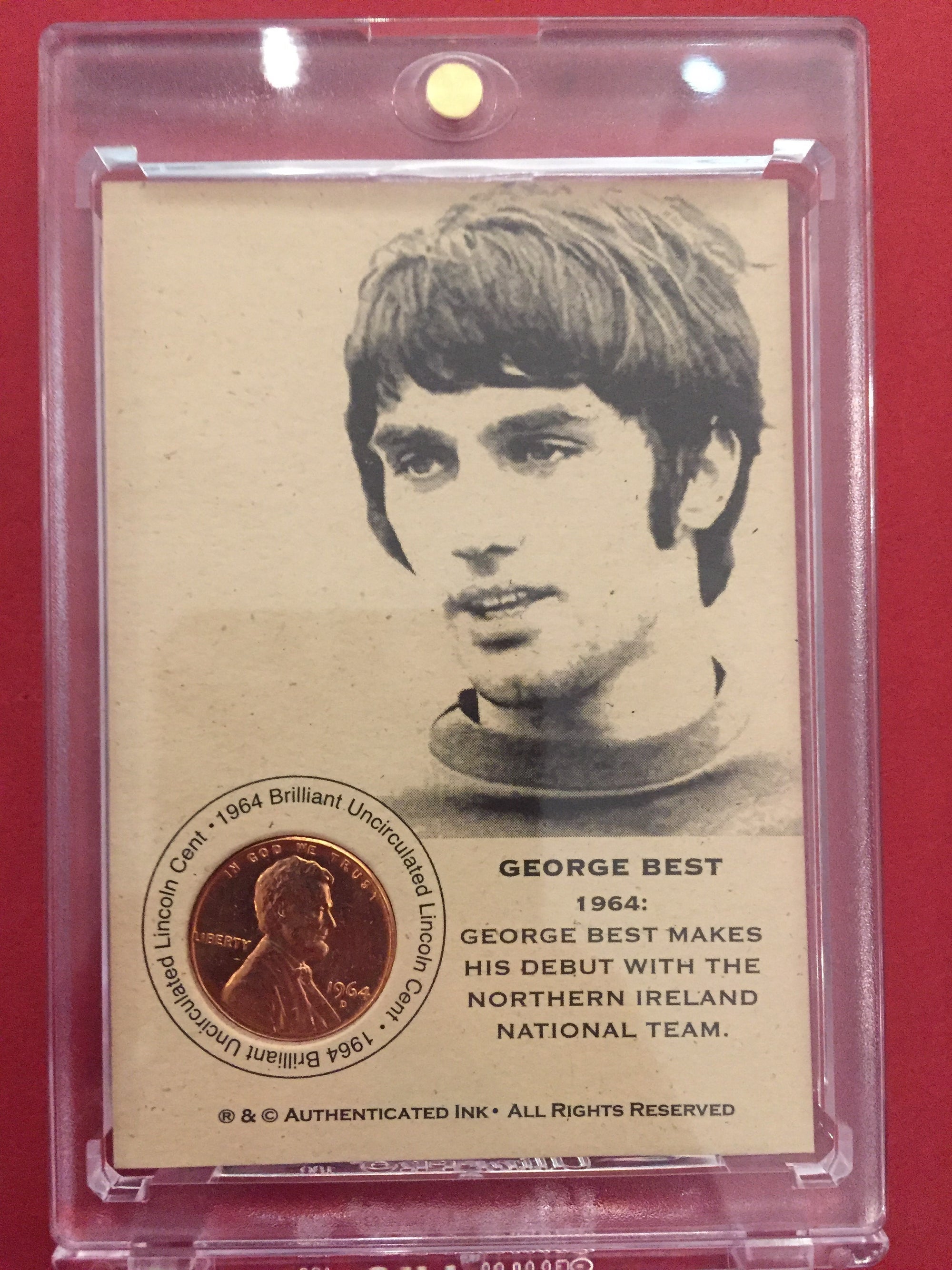 GEORGE BEST - SJELDENT FOTBALLKORT