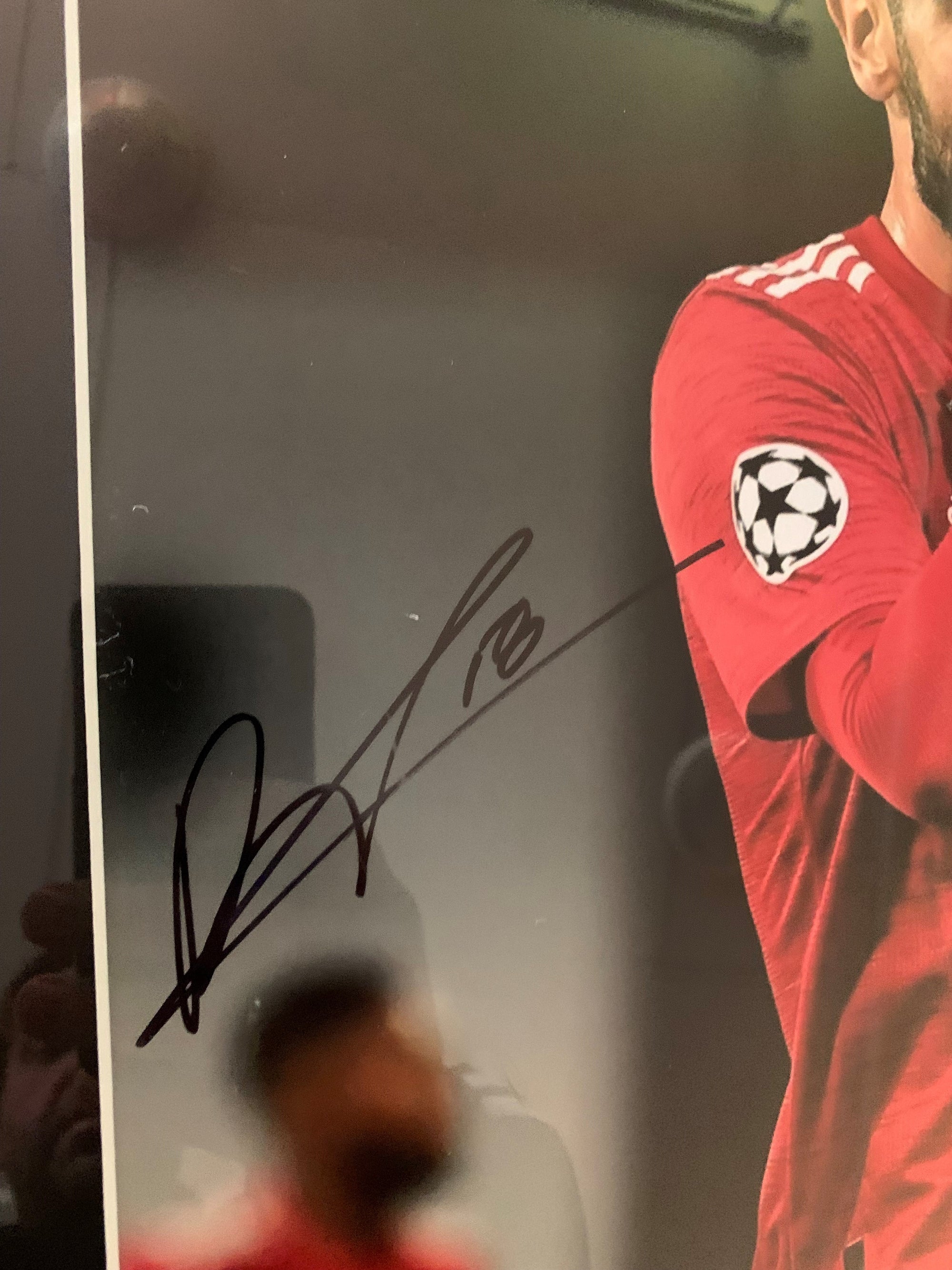 BRUNO FERNANDES - SIGNERT BILDE MED EKTEHETSBEVIS/COA