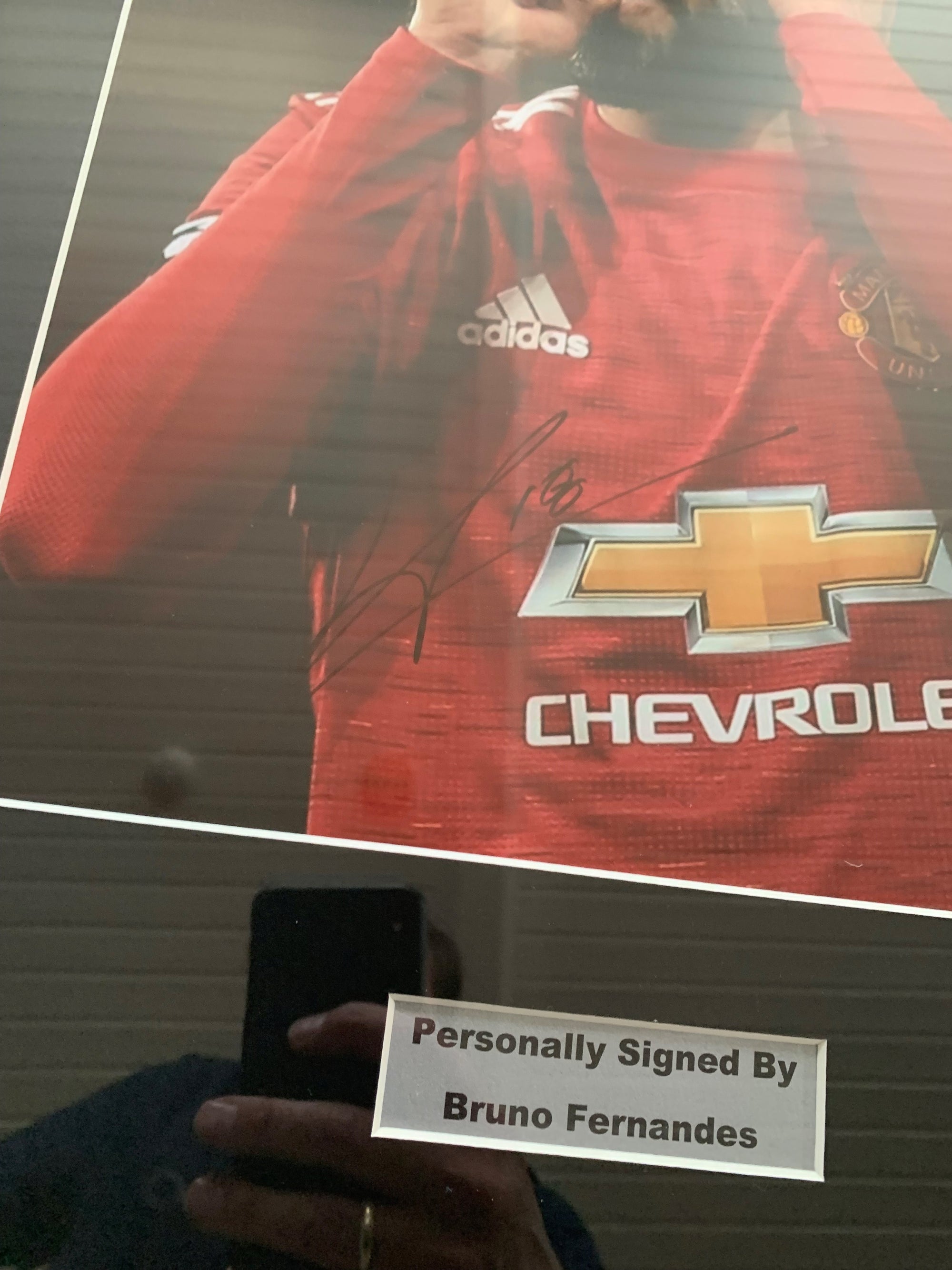 BRUNO FERNANDES - SIGNERT BILDE MED EKTEHETSBEVIS/COA