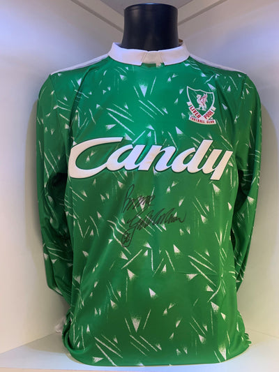 LIVERPOOL - BRUCE GROBBELAAR - SIGNERT DRAKT  MED EKTEHETSBEVIS/COA