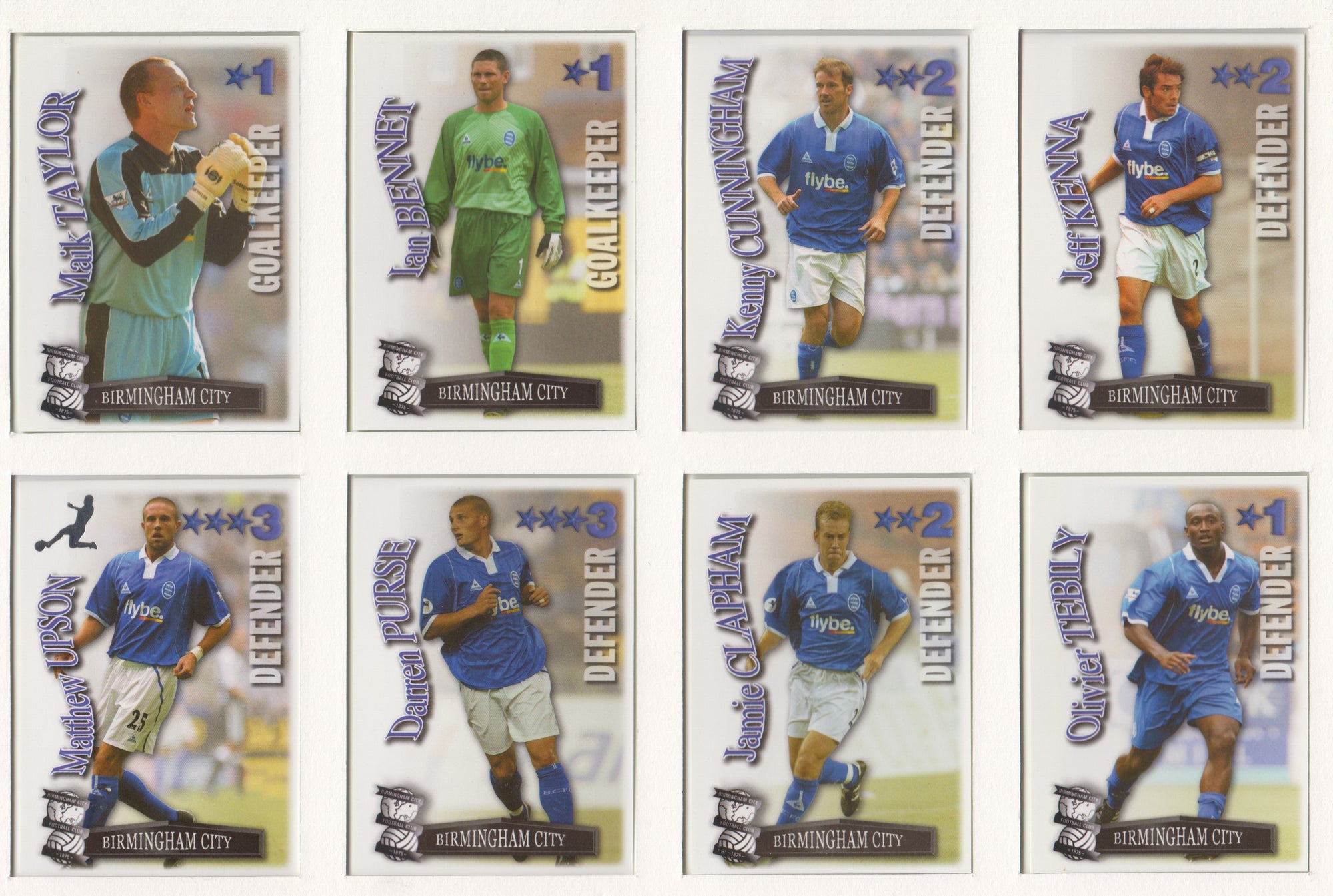 000. BIRMINGHAM - KOMPLETT SETT MED SHOOT OUT PREMIER LEAGUE 2003/04