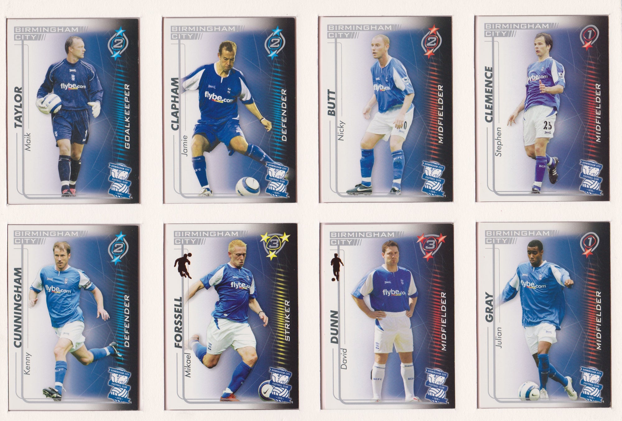 000. BIRMINGHAM CITY - KOMPLETT SETT MED SHOOT OUT PREMIER LEAGUE 2005/06