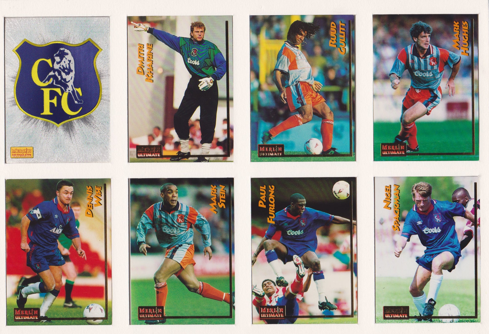 000. CHELSEA - KOMPLETT SETT MERLIN`S ULTIMATE 1995/96
