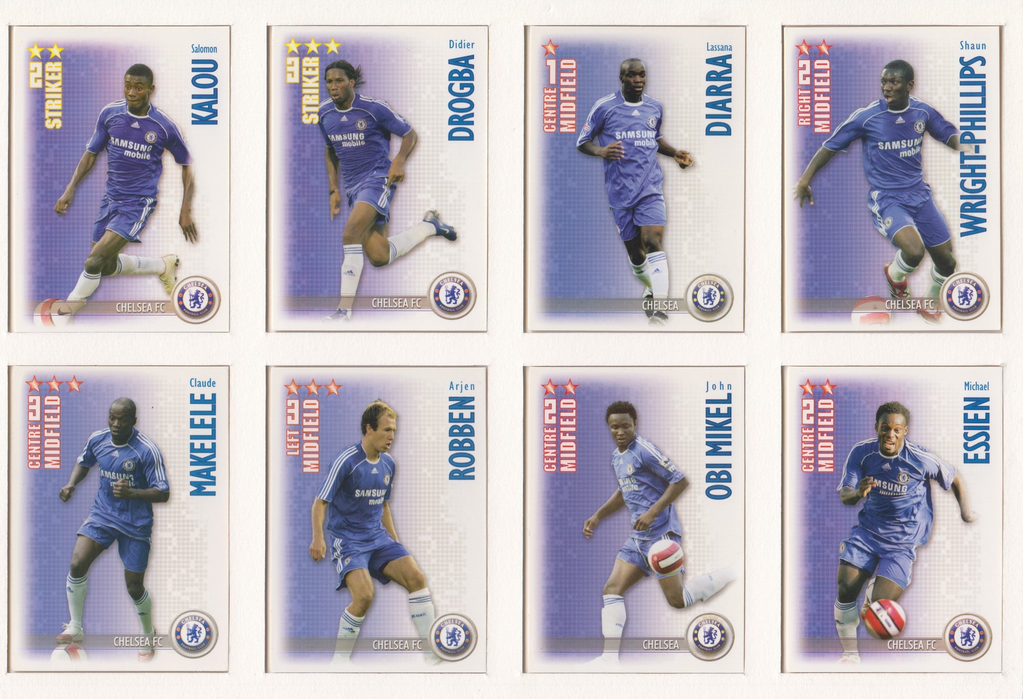 000. CHELSEA - KOMPLETT SETT MED SHOOT OUT PREMIER LEAGUE 2006/07 - INCL UPDATE