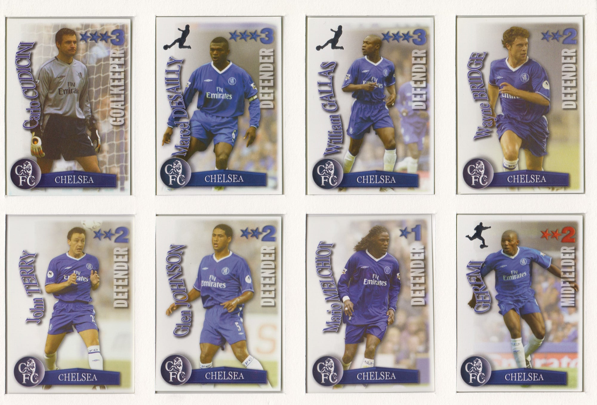 000. CHELSEA - KOMPLETT SETT MED SHOOT OUT PREMIER LEAGUE 2003/04