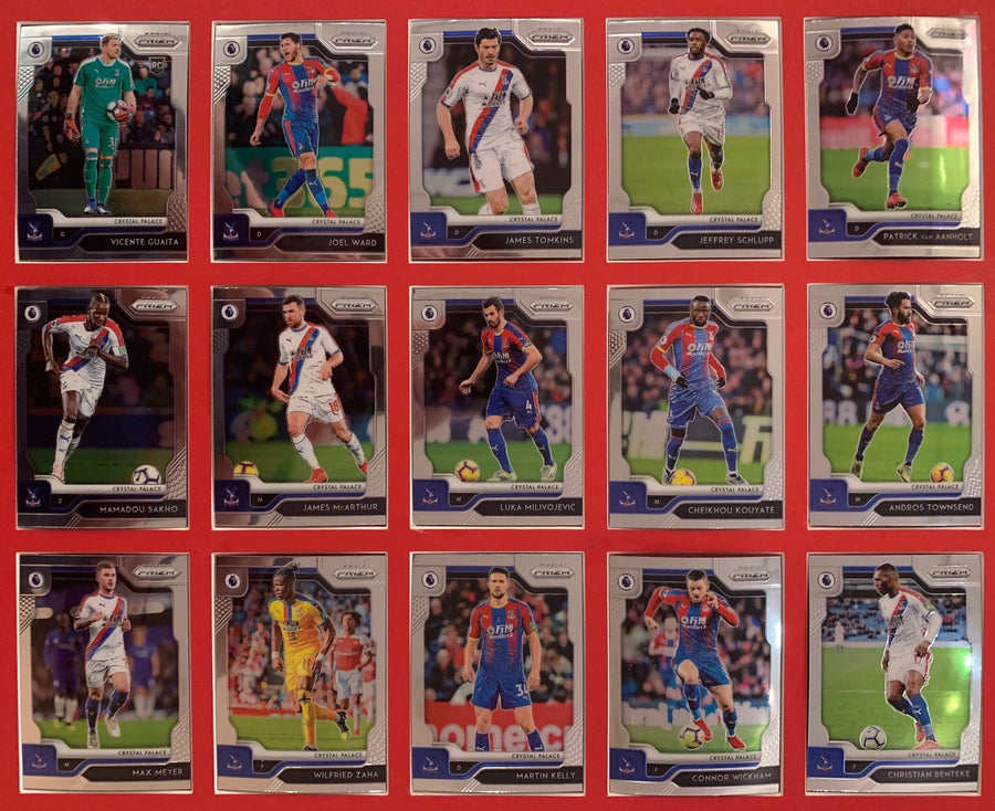 000. CRYSTAL PALACE KOMPLETT SETT MED PANINI PRIZM PREMIER LEAGUE 2019/20