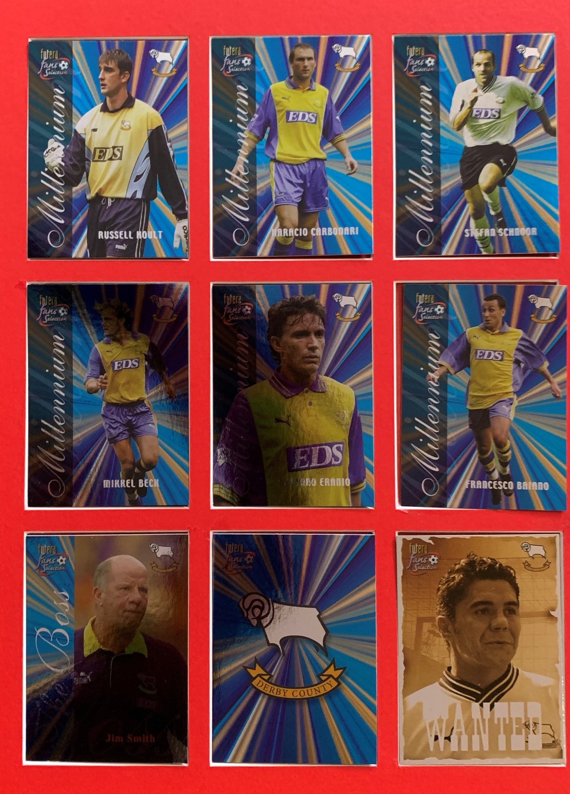 000. DERBY COUNTY FANS SELECTION MILLENIUM 2000 - KOMPLETT SETT