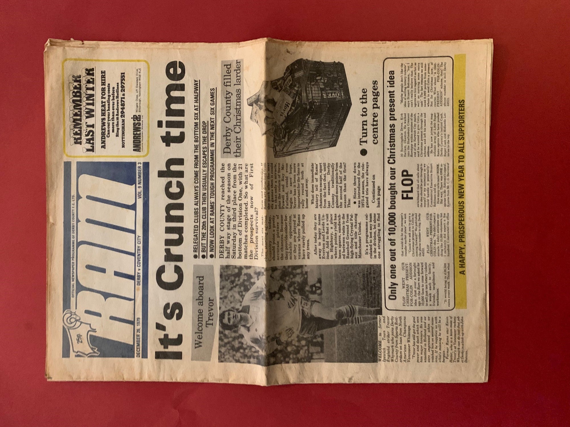 1979/80 - RAM - KAMPAVIS FRA BOXING DAY -  DERBY - COVENTRY