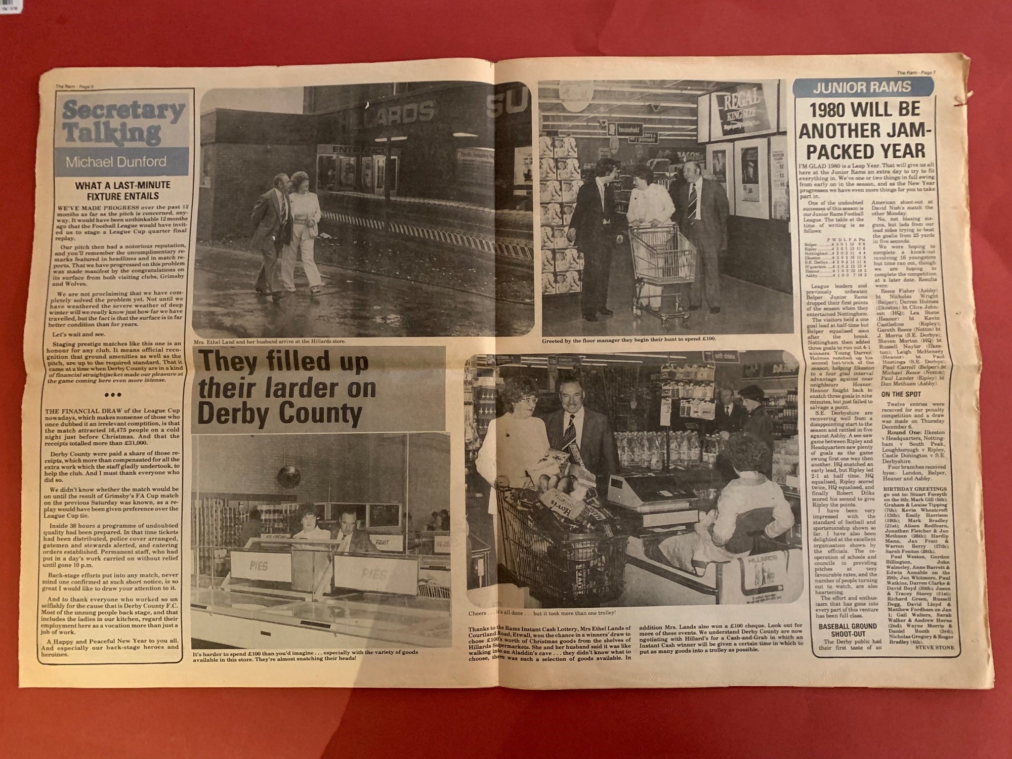 1979/80 - RAM - KAMPAVIS FRA BOXING DAY -  DERBY - COVENTRY