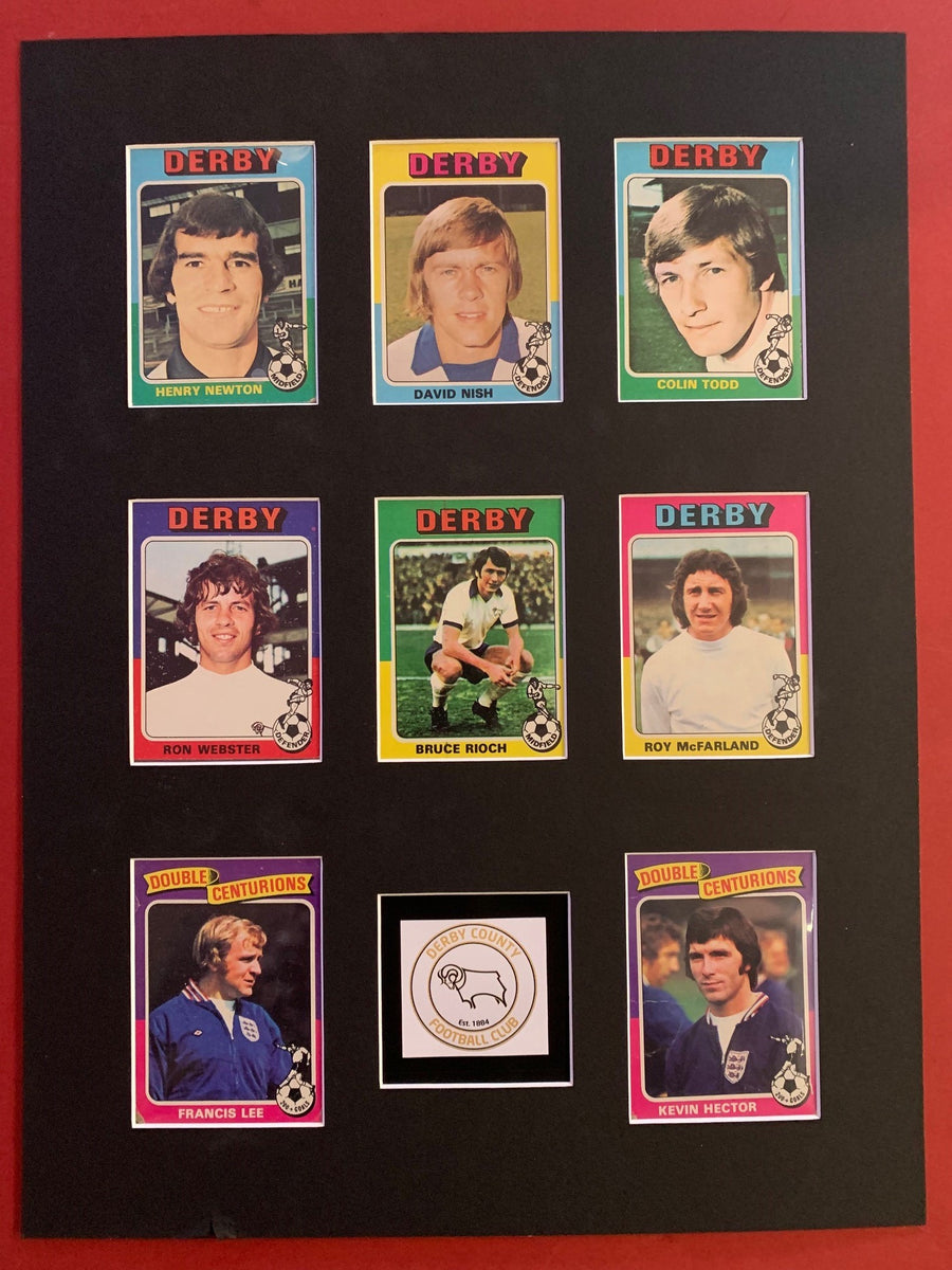 000. DERBY COUNTY FOTBALLKORTMONTASJE FRA 1975/76