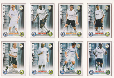 000. DERBY - KOMPLETT SETT MED FOTBALLKORT FRA MATCH ATTAX 2007/08