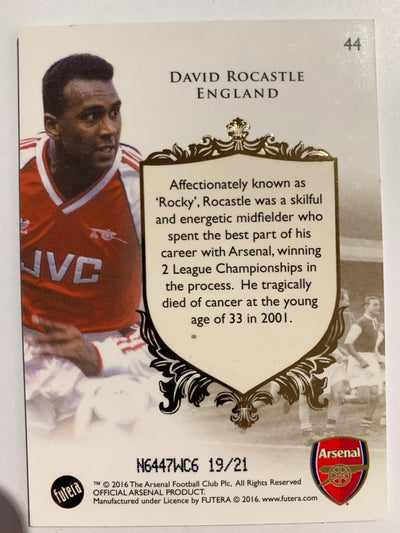 DAVID ROCASTLE - ARSENAL - FUTERA 2016 "THE GREATS" SILVER #21