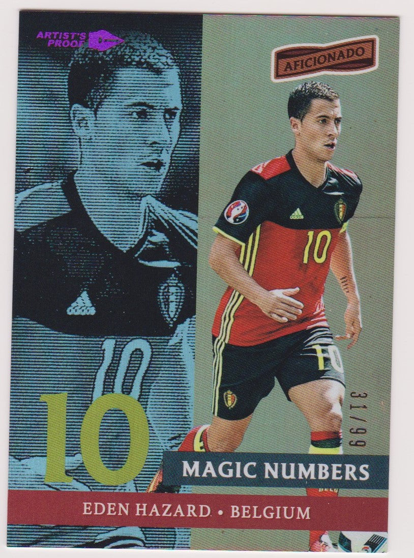 MN-4. EDEN HAZARD - BELGIUM - MAGIC NUMBERS - ARTIST`S PROOF PURPLE - #99