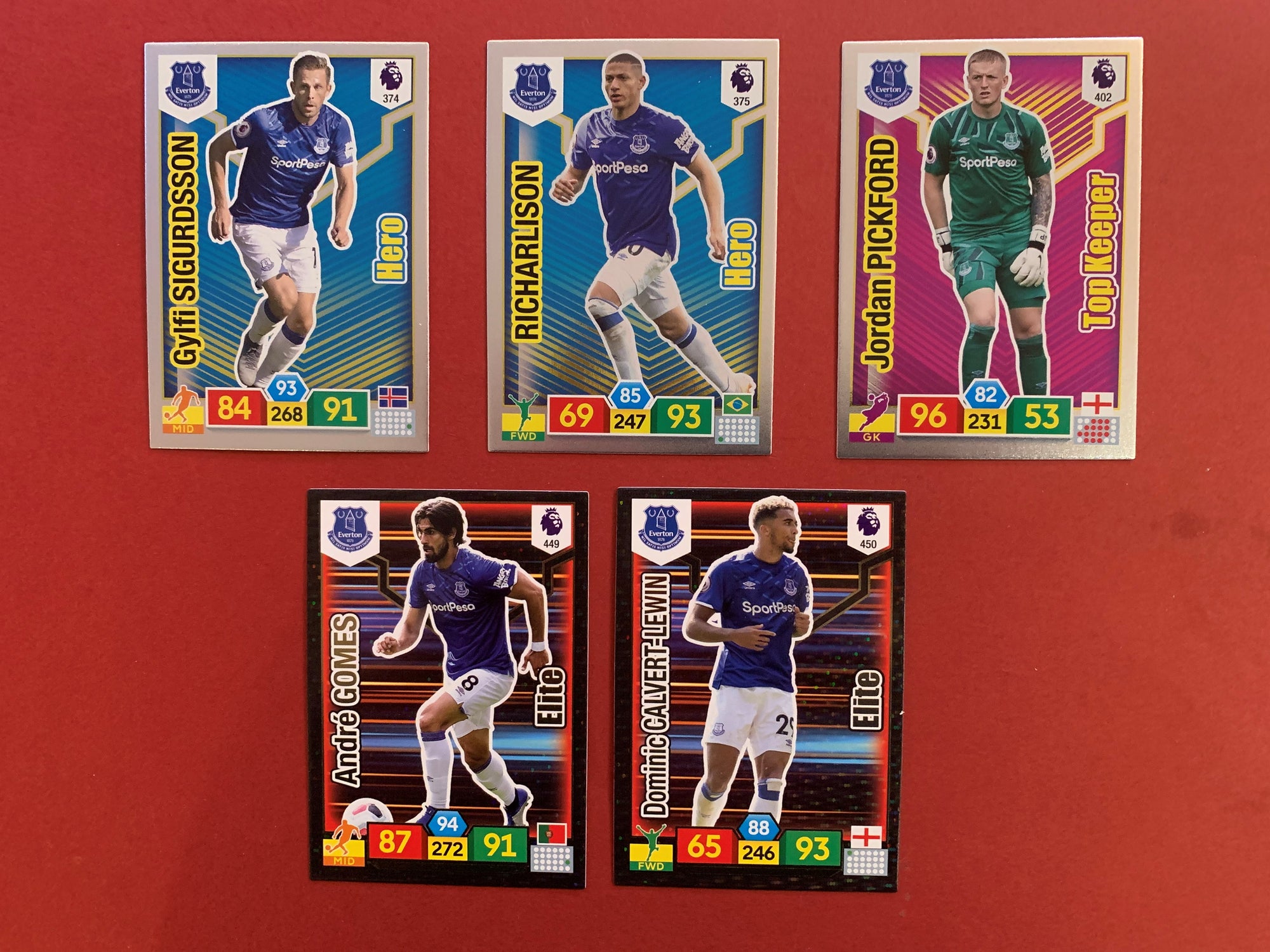 000. EVERTON - SPESIALKORT - PANINI ADRENALYN XL PREMIER LEAGUE 2019/20
