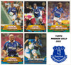 000. EVERTON - KOMPLETT SETT MED FOTBALLKORT TOPPS PREMIER GOLD 2002
