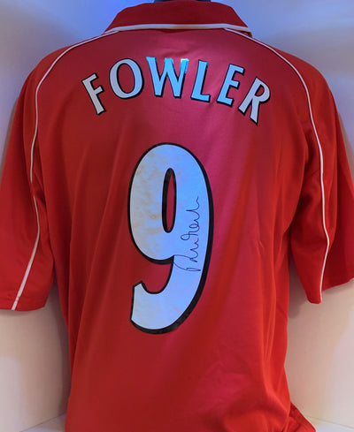 ROBBIE FOWLER - SIGNERT DRAKT MED EKTEHETSBEVIS/COA