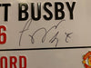 FRED - SIGNERT SIR MATT BUSBY WAY SKILT - MED EKTEHETSBEVIS/COA