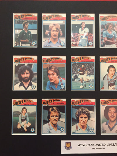 WEST-HAM UNITED FOTBALLKORTMONTASJE FRA 1978/79