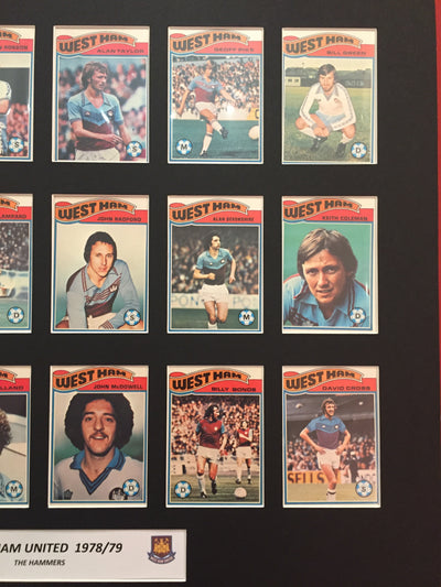 WEST-HAM UNITED FOTBALLKORTMONTASJE FRA 1978/79