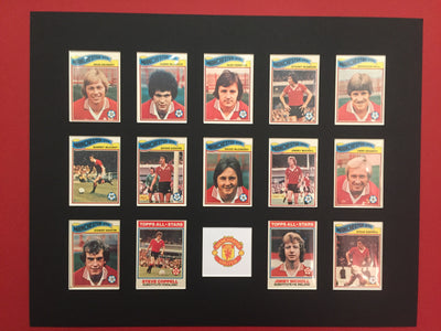 MANCHESTER UNITED FOTBALLKORTMONTASJE FRA 1978/79