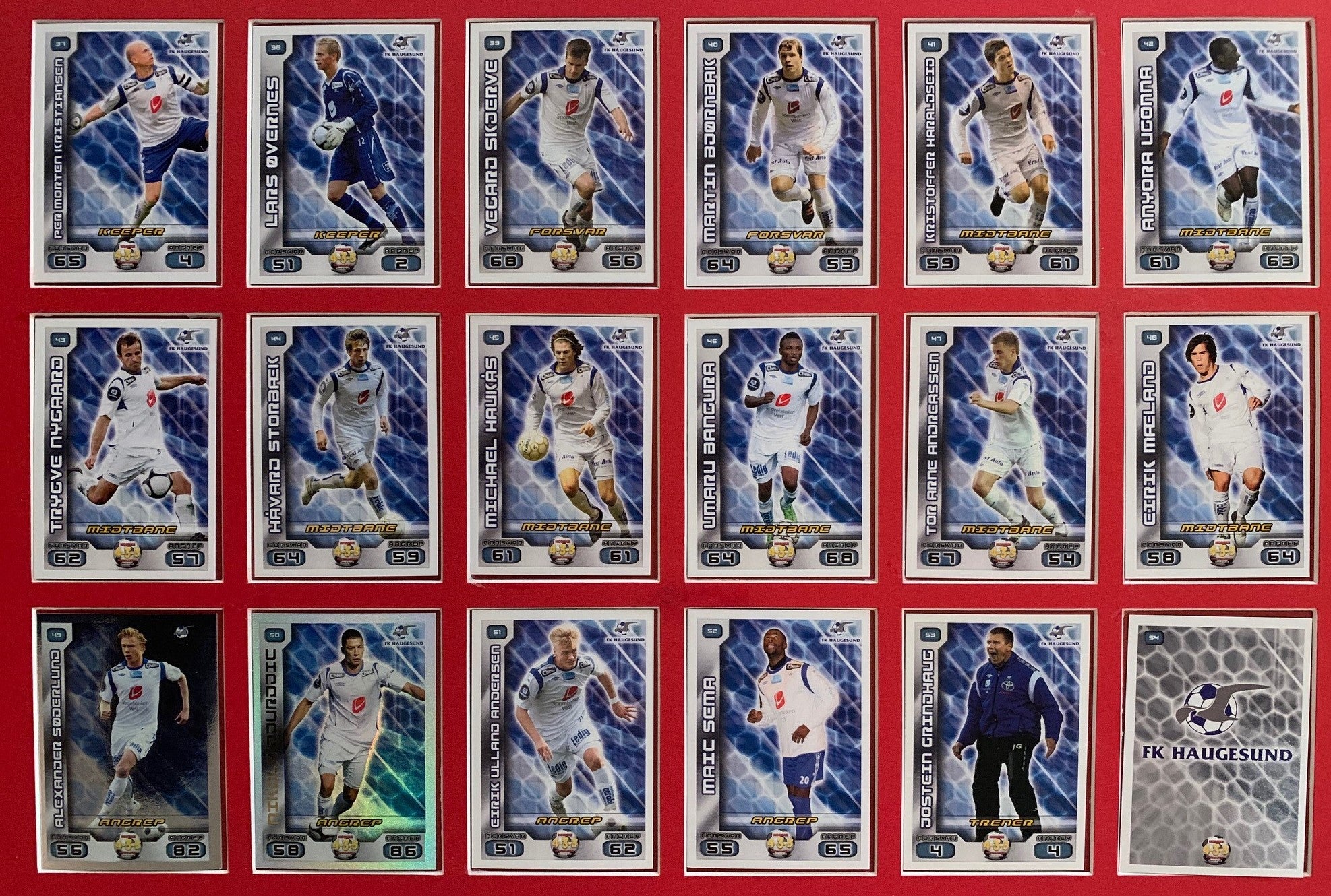 FK HAUGESUND - TIPPELIGAEN 2012 - KOMPLETT LAGSERIE