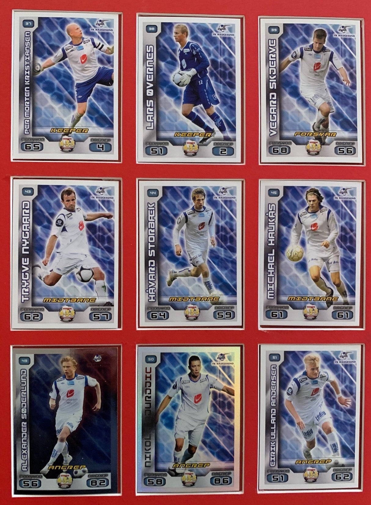 FK HAUGESUND - TIPPELIGAEN 2012 - KOMPLETT LAGSERIE