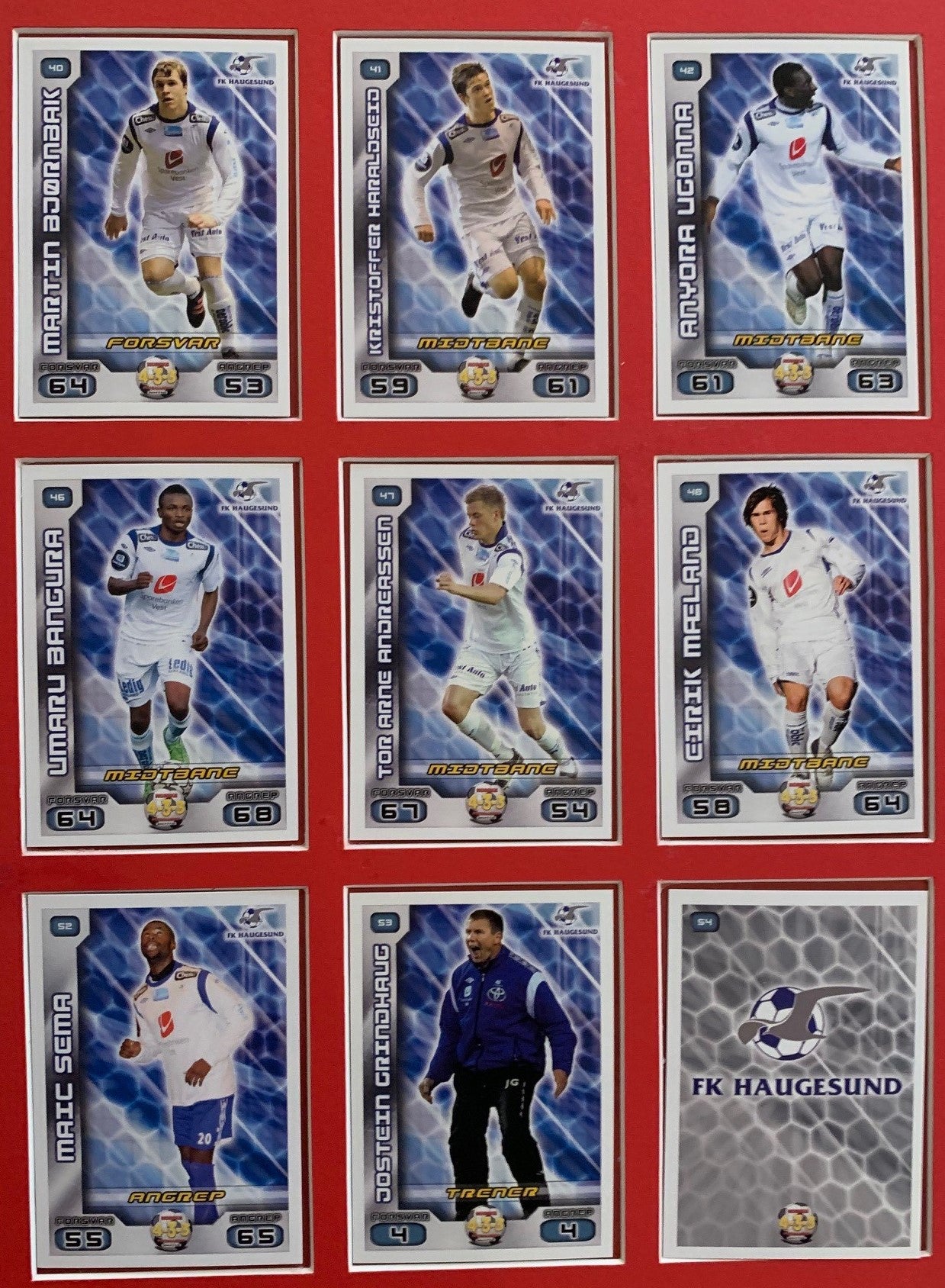 FK HAUGESUND - TIPPELIGAEN 2012 - KOMPLETT LAGSERIE