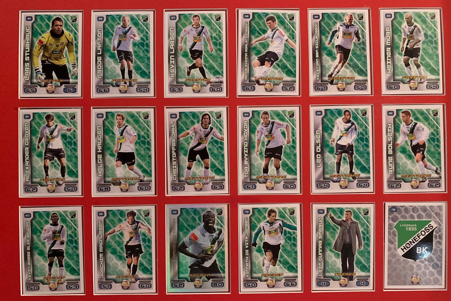 000. HØNEFOSS - TIPPELIGAEN 2012 - KOMPLETT LAGSERIE